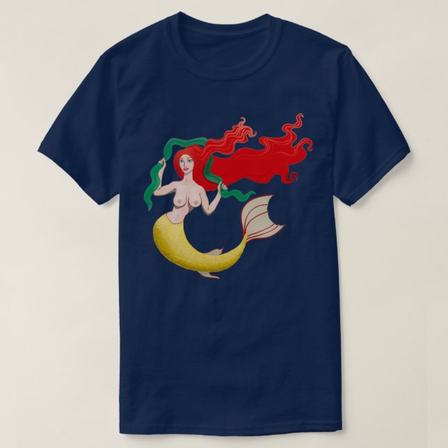 Elegant Mermaid T-Shirt (Design Front)