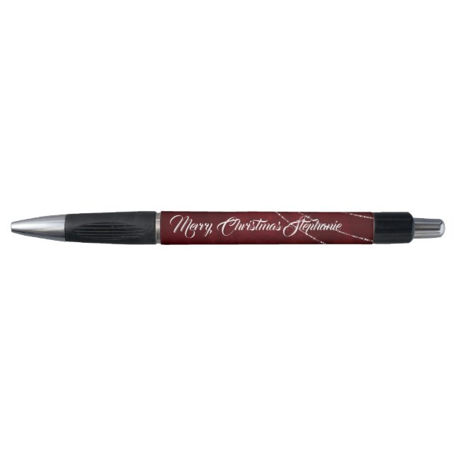 Elegant Merry Christmas Burgundy (Front)