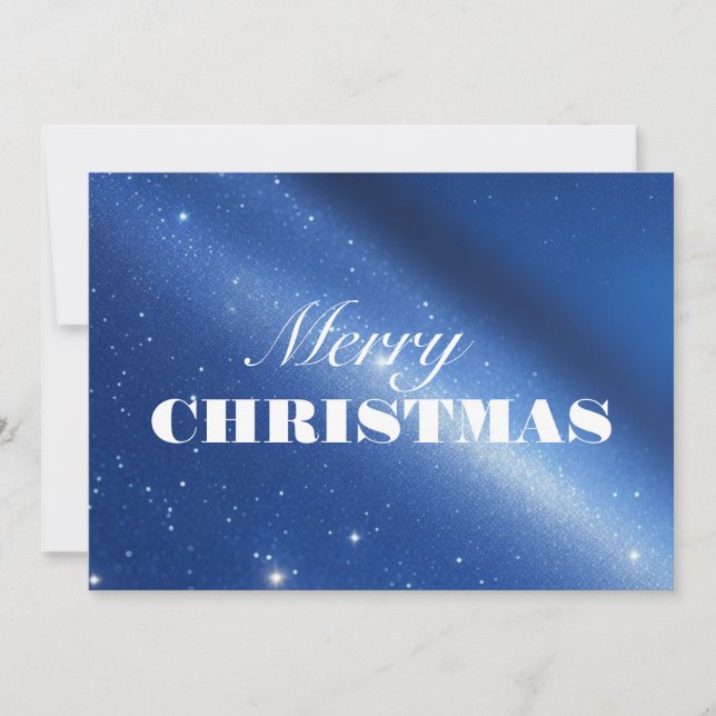 Elegant Merry Christmas Card (Front)