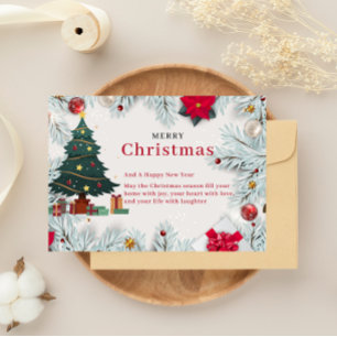 Elegant Merry Christmas Card Template