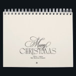 Elegant Merry Christmas Custom Photo 3 Month  Calendar<br><div class="desc">***this design is part of a christmas holiday collection*** _______________________ this design template is fully editable and customisable by you the customer - click personalise further button if you with to move, add, delete or make major changes to the design _______________________ *if you have any DESIGN questions or need more...</div>