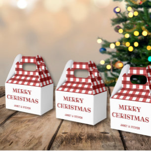 Elegant Merry Christmas favor box