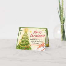 Elegant Merry Christmas Greeting Card