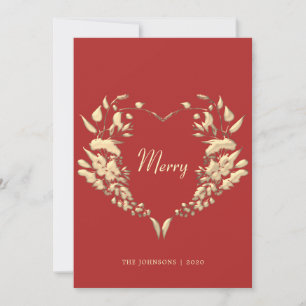 Elegant Merry Christmas Holiday Card
