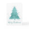Elegant Merry Christmas | Luxe Aqua Mint Splatter
