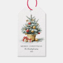 Elegant Merry Christmas Tree
