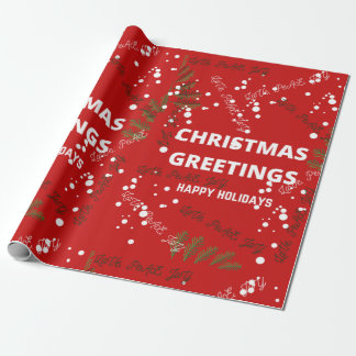 Elegant Merry Christmas Wrapping Paper