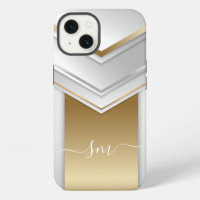 Elegant Metal 3D look Calligraphy Gold Monogram   