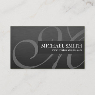 Elegant Metallic Business Card