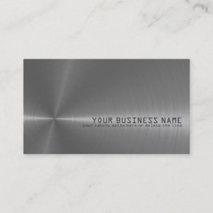 Elegant, metallic business card