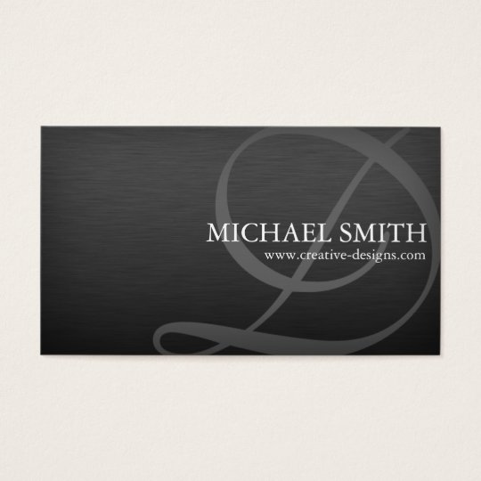 Elegant Metallic - D,B Business Card