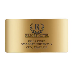 Elegant Metallic Gold Add Logo Background