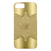 Elegant Metallic Gold Print With Diamonds Pattern