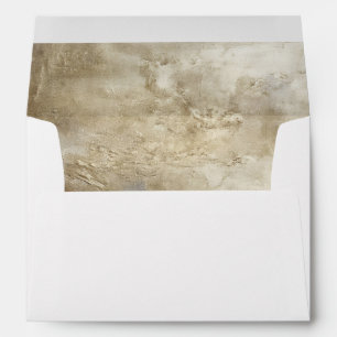 Elegant Metallic Gold Texture Return Address  Envelope