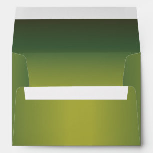 Elegant Metallic Green 5 x 7 Invitation Envelope