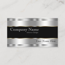 Elegant Metallic Professional Corporate Silver
