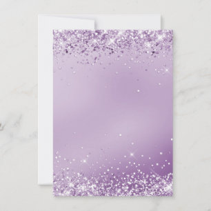 Elegant metallic purple blank note card 4.5"x6.2"