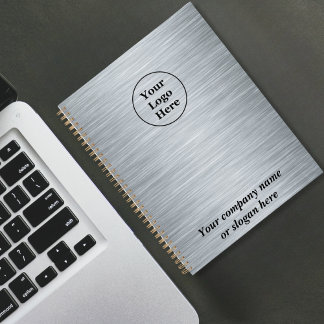 Elegant metallic silver planner