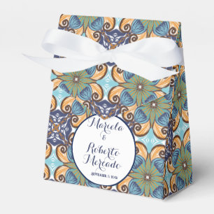 Elegant Mexican Floral Talavera Wedding  Favour Box
