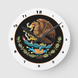 Elegant Mexico, Mexican Eagle, flag House Clock