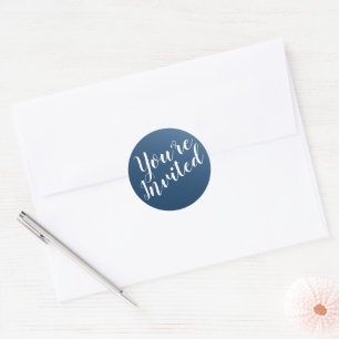 Elegant Midnight Blue Envelope Seals