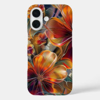 Elegant Midnight Floral iPhone Case