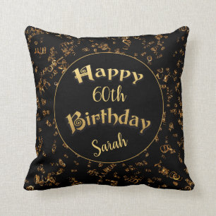 Elegant Milestone Birthday Template Cushion