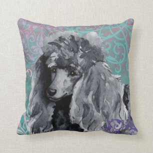 Elegant Miniature Poodle Cushion