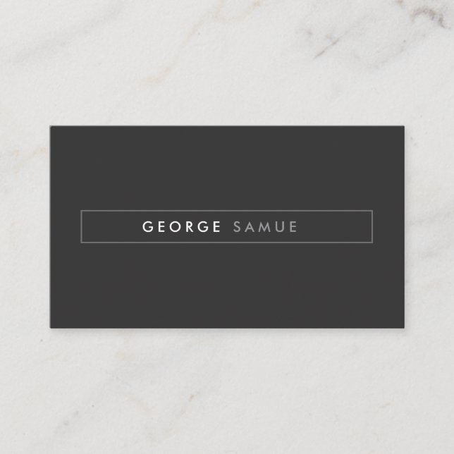 Elegant Minimal Business Branding Business Card (Front)