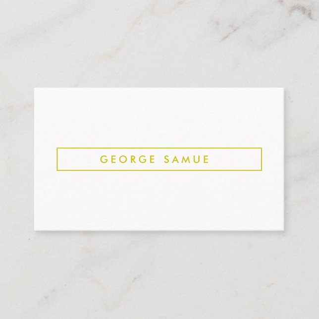 Elegant Minimal Business Branding Card (Front)