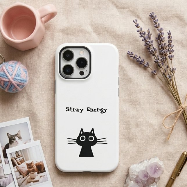 Elegant Minimal Cat Lover Gift cute Otterbox Case (Creator Uploaded)
