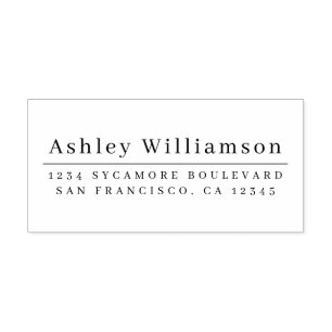 Elegant Minimal Chic Return Address Self-inking Stamp