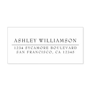 Elegant Minimal Chic Return Address Self-inking Stamp