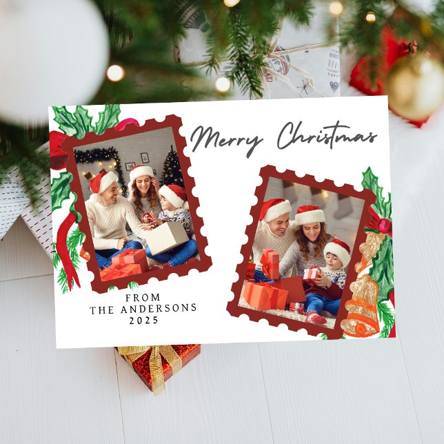 Elegant Minimal Christmas | Modern Family Photo Holiday Card (Creator Uploaded)