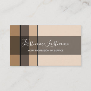 Elegant minimal earth tone rectangles beige sand business card
