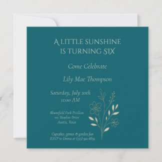 Elegant Minimal Floral Save The Date