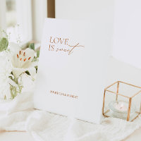 Elegant Minimal Love is Sweet Wedding