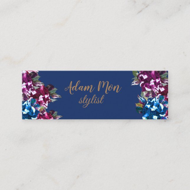 Elegant, Minimal  Mini Business Card (Front)