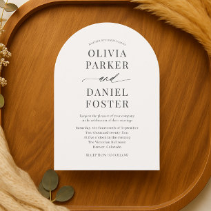 Elegant Minimal Modern Wedding Invitation