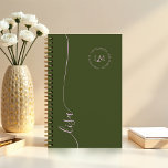 Elegant Minimal Monogram Initials Script Name Planner<br><div class="desc">Sleek, sophisticated, and uniquely yours—our Elegant Minimal Monogram Initials Script Name Personalised Planner brings together luxury and functionality. This beautifully designed planner features a clean, minimal aesthetic that ensures your day-to-day planning is as stylish as efficient. Whether you're staying organised at work, jotting down personal goals, or keeping track of...</div>