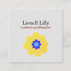 Elegant Minimal Personalised Square Business Card