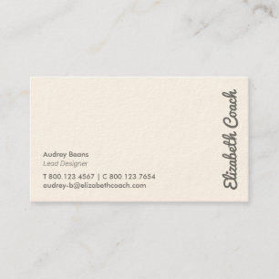 Elegant Minimal Professional Business Card
