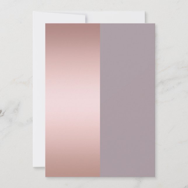 Elegant & minimal rose gold & purple colour block (Front)