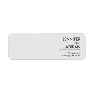 Elegant Minimal Seal brown Modern Wedding Return