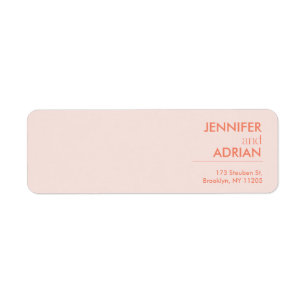 Elegant Minimal Seal brown Modern Wedding Return