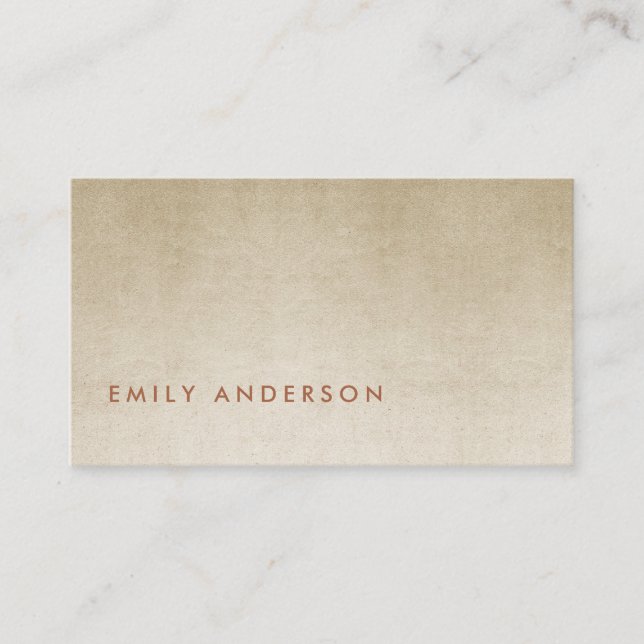 ELEGANT MINIMAL SIMPLE LIGHT GREY FAUX GOLD FOIL BUSINESS CARD (Front)