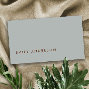 ELEGANT MINIMAL SIMPLE MODERN GREY URBAN TRENDY BUSINESS CARD