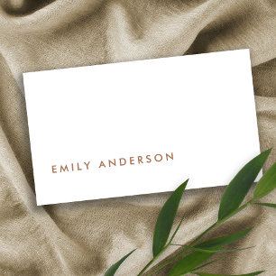 ELEGANT MINIMAL SIMPLE MODERN WHITE NAVY BLUSH BUSINESS CARD