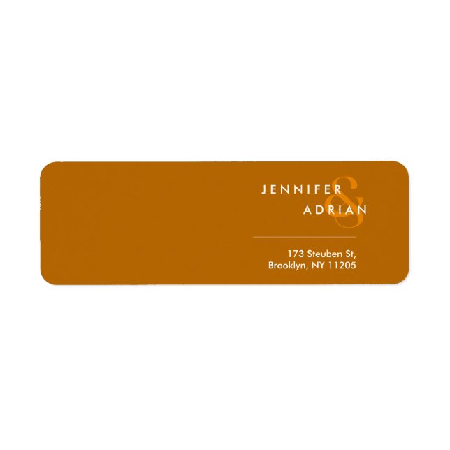 Elegant Minimal Tiger’s Eye Modern (Front)