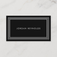 Elegant Minimal Triple Frame Black